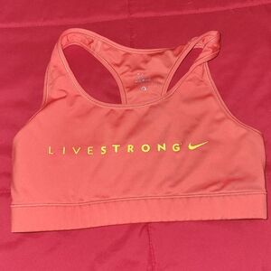 Nike LIVESTRONG Coral Sports Bra